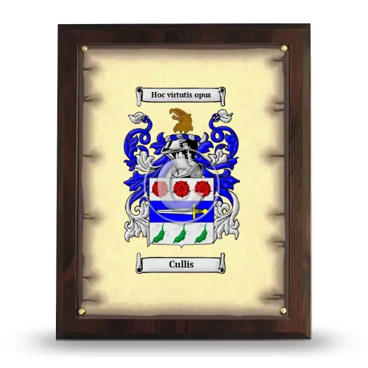 Cullis Coat of Arms Plaque