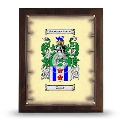 Cunty Coat of Arms Plaque