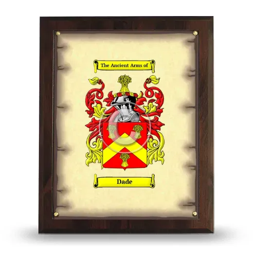 Dade Coat of Arms Plaque