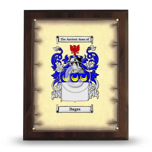 Dages Coat of Arms Plaque