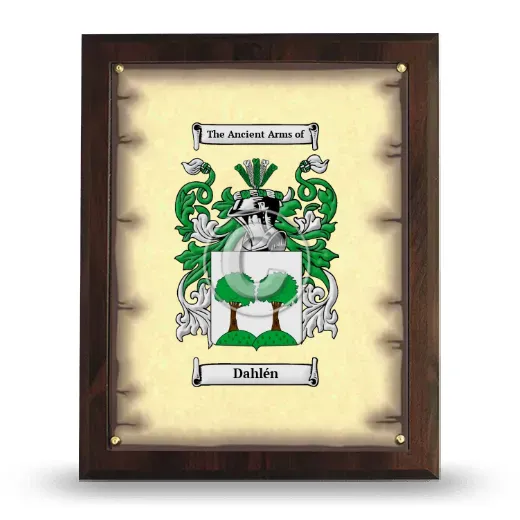 Dahlén Coat of Arms Plaque