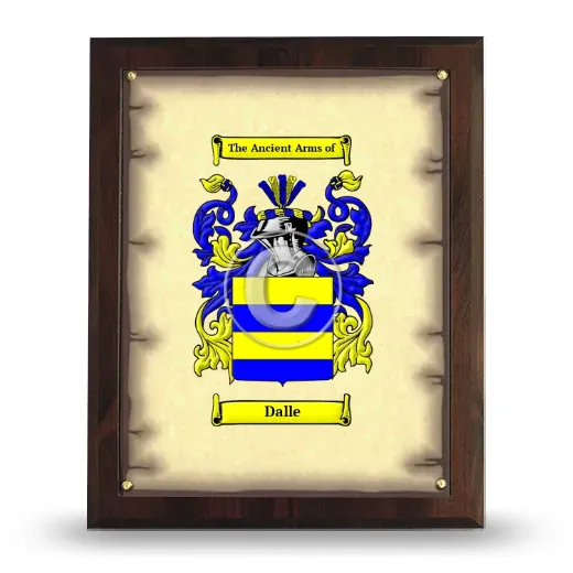 Dalle Coat of Arms Plaque