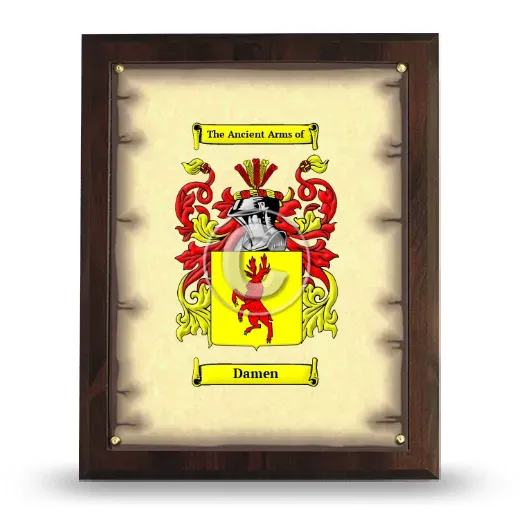 Damen Coat of Arms Plaque