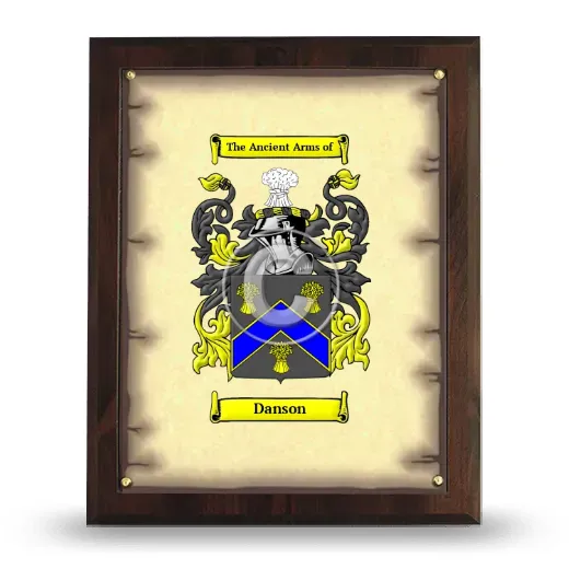 Danson Coat of Arms Plaque