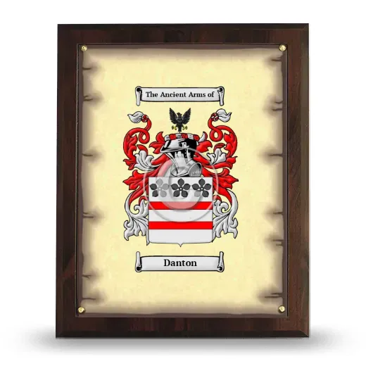 Danton Coat of Arms Plaque