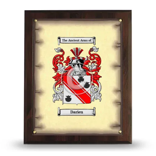 Darien Coat of Arms Plaque