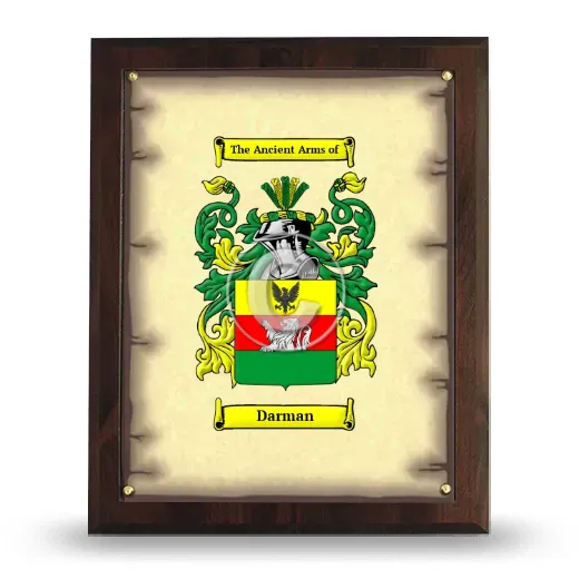 Darman Coat of Arms Plaque