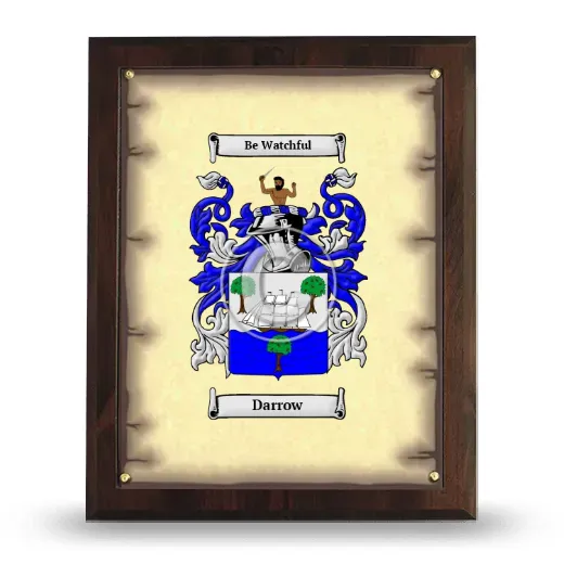 Darrow Coat of Arms Plaque
