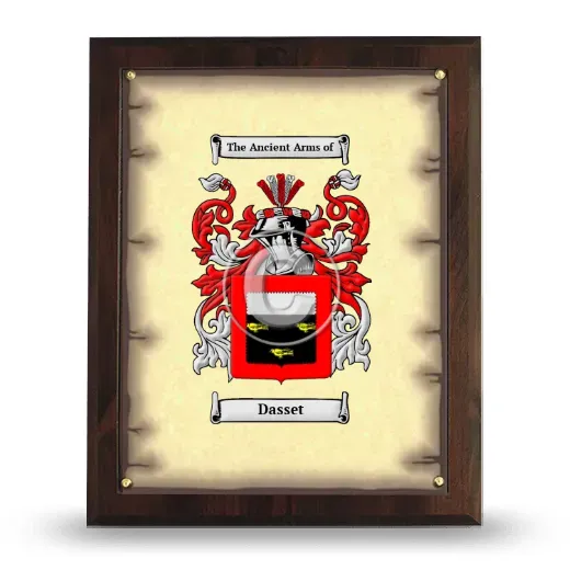 Dasset Coat of Arms Plaque