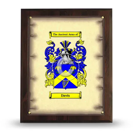 Davis Coat of Arms Plaque