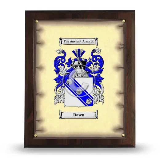 Dawn Coat of Arms Plaque