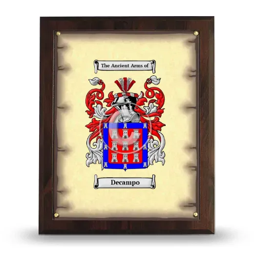 Decampo Coat of Arms Plaque