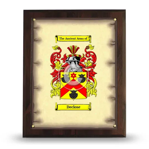 Declose Coat of Arms Plaque