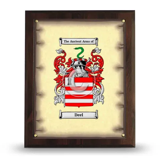 Deel Coat of Arms Plaque