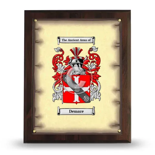 Demare Coat of Arms Plaque