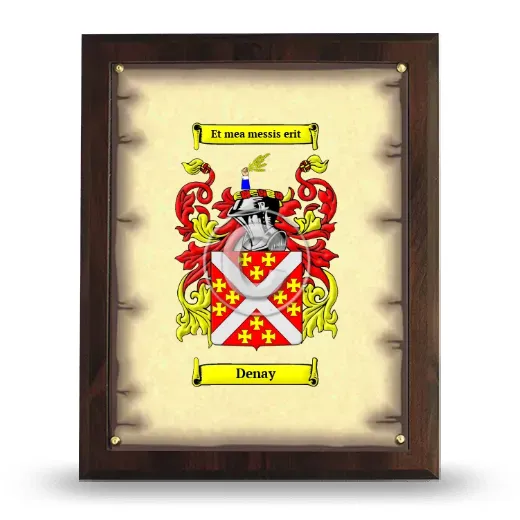 Denay Coat of Arms Plaque