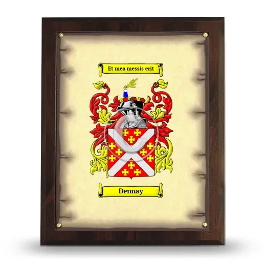 Dennay Coat of Arms Plaque