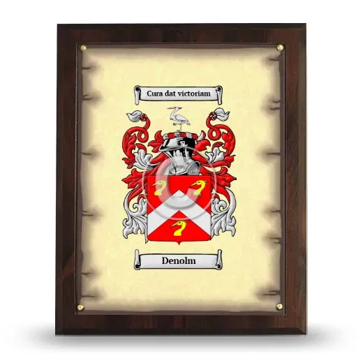 Denolm Coat of Arms Plaque