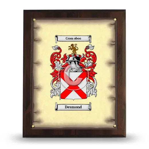 Desmond Coat of Arms Plaque