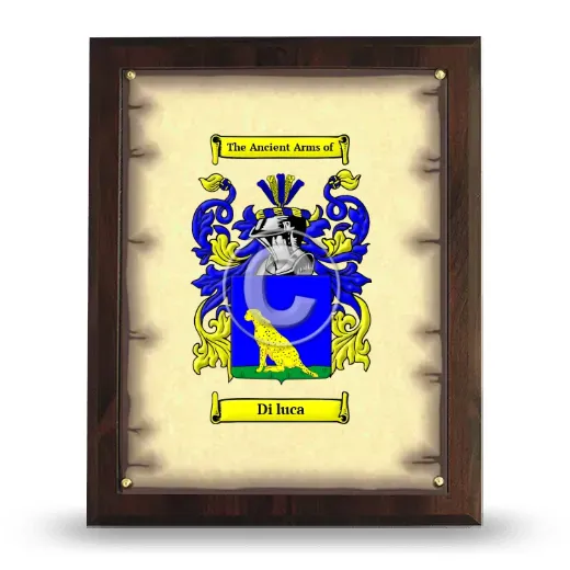 Di luca Coat of Arms Plaque