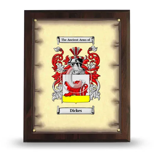 Dickes Coat of Arms Plaque