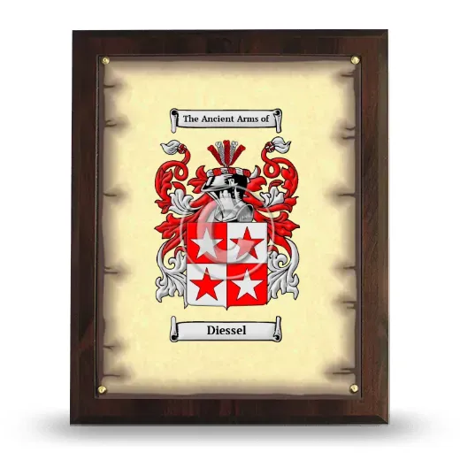 Diessel Coat of Arms Plaque