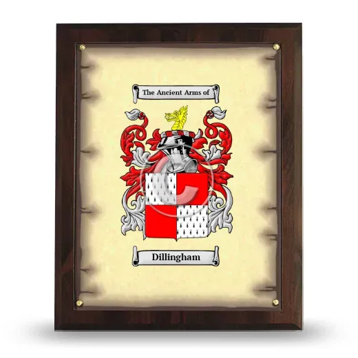 Dillingham Coat of Arms Plaque