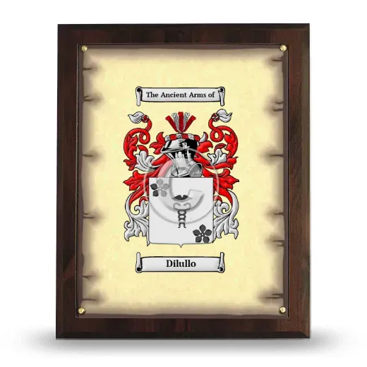 Dilullo Coat of Arms Plaque