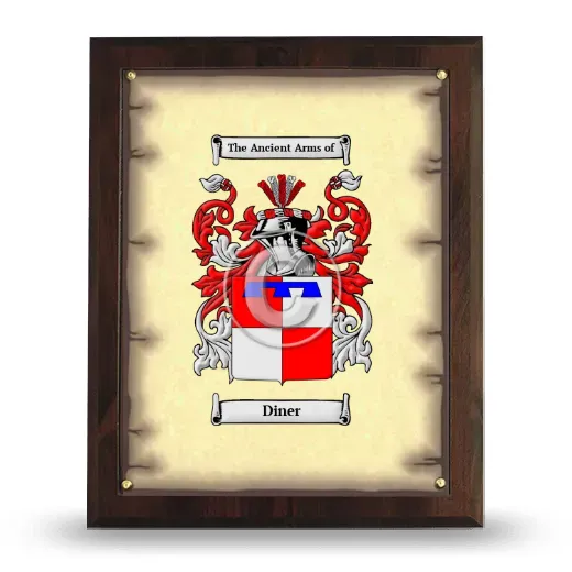 Diner Coat of Arms Plaque