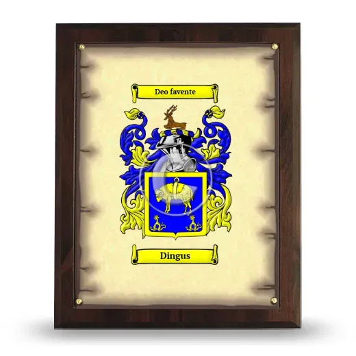 Dingus Coat of Arms Plaque
