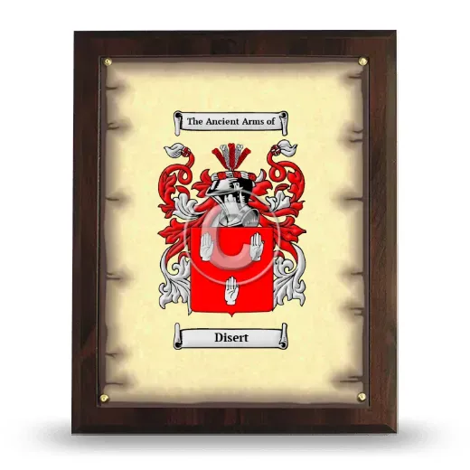 Disert Coat of Arms Plaque