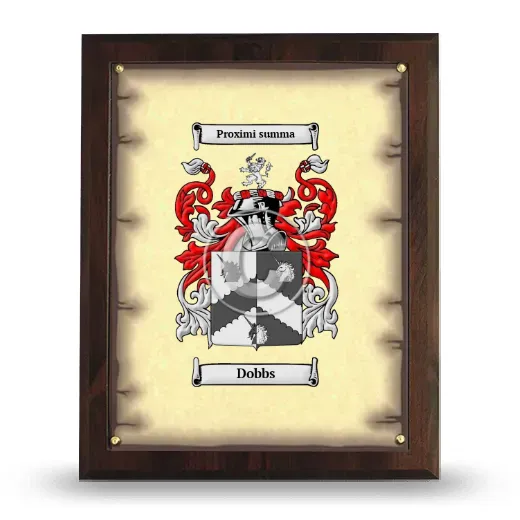 Dobbs Coat of Arms Plaque