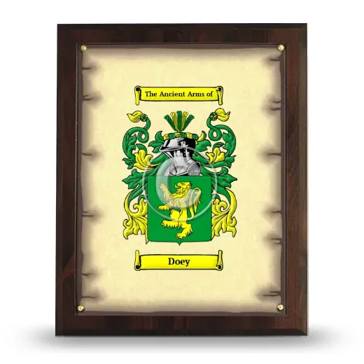 Doey Coat of Arms Plaque