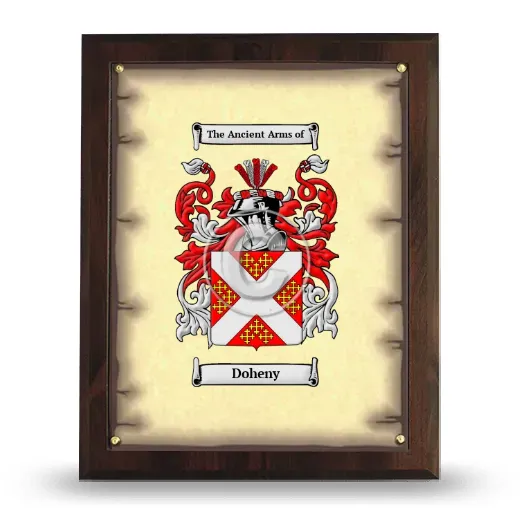 Doheny Coat of Arms Plaque