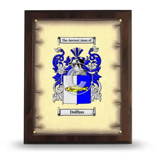 Dolfino Coat of Arms Plaque