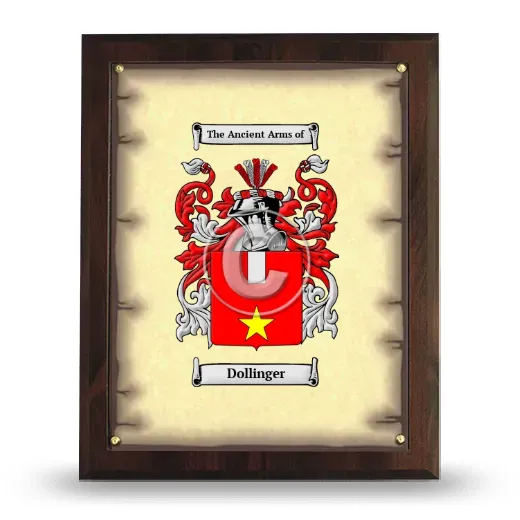 Dollinger Coat of Arms Plaque