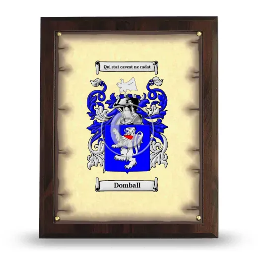 Domball Coat of Arms Plaque