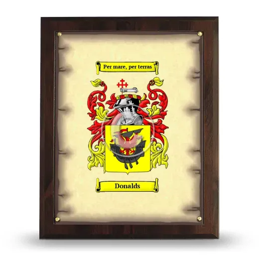 Donalds Coat of Arms Plaque