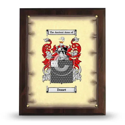 Donet Coat of Arms Plaque