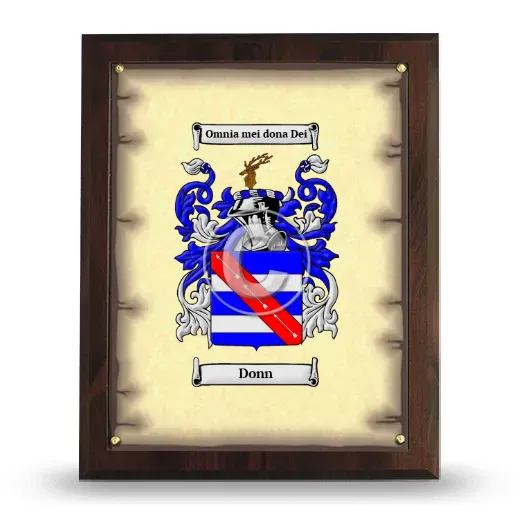 Donn Coat of Arms Plaque