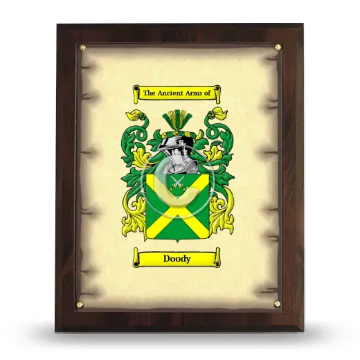 Doody Coat of Arms Plaque