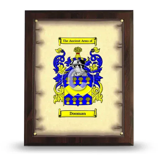 Dooman Coat of Arms Plaque