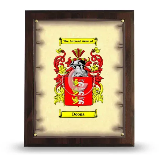 Doona Coat of Arms Plaque