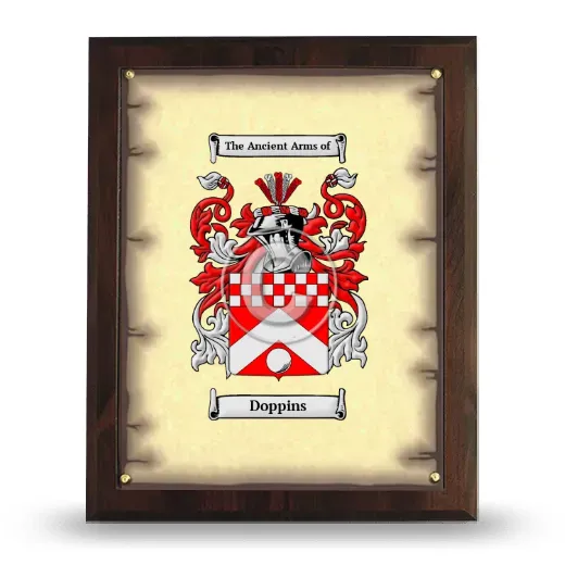 Doppins Coat of Arms Plaque