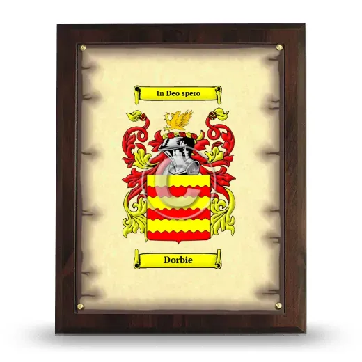 Dorbie Coat of Arms Plaque