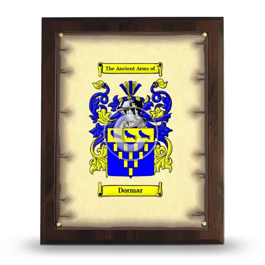 Dormar Coat of Arms Plaque
