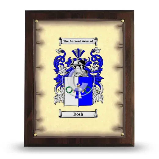 Dosh Coat of Arms Plaque