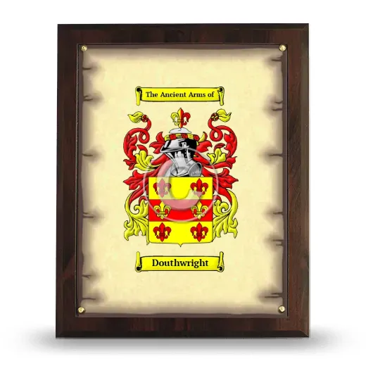 Douthwright Coat of Arms Plaque