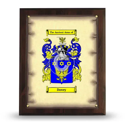 Dovey Coat of Arms Plaque