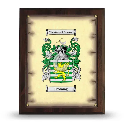 Downing Coat of Arms Plaque